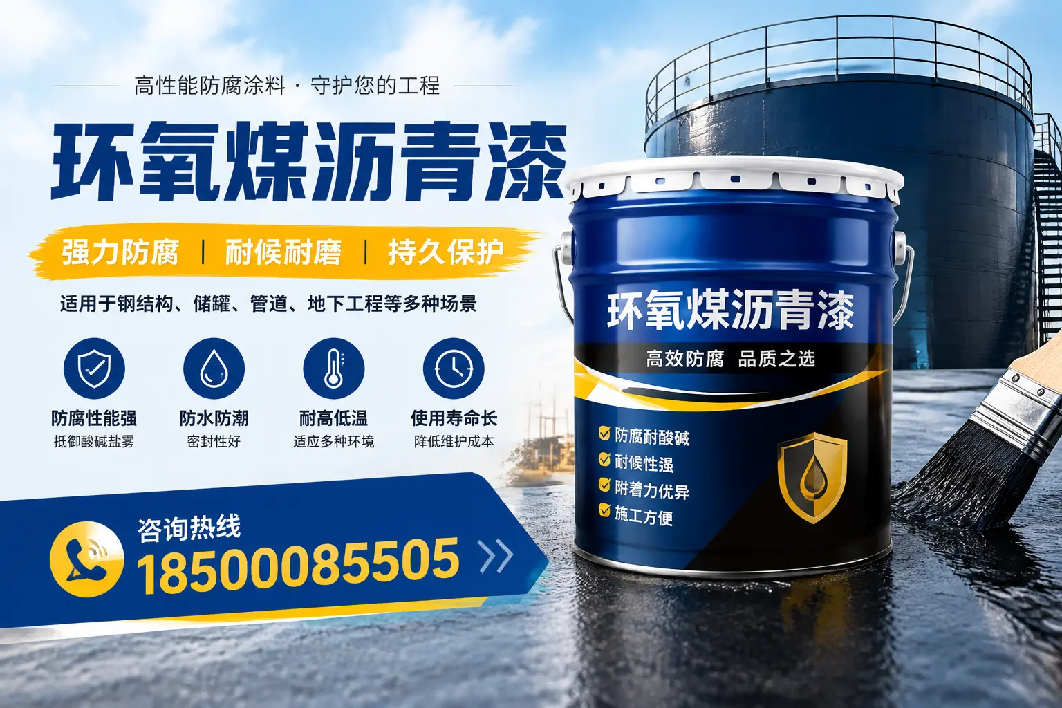 环氧煤沥青漆在工业中的应用，襄阳企业的选择